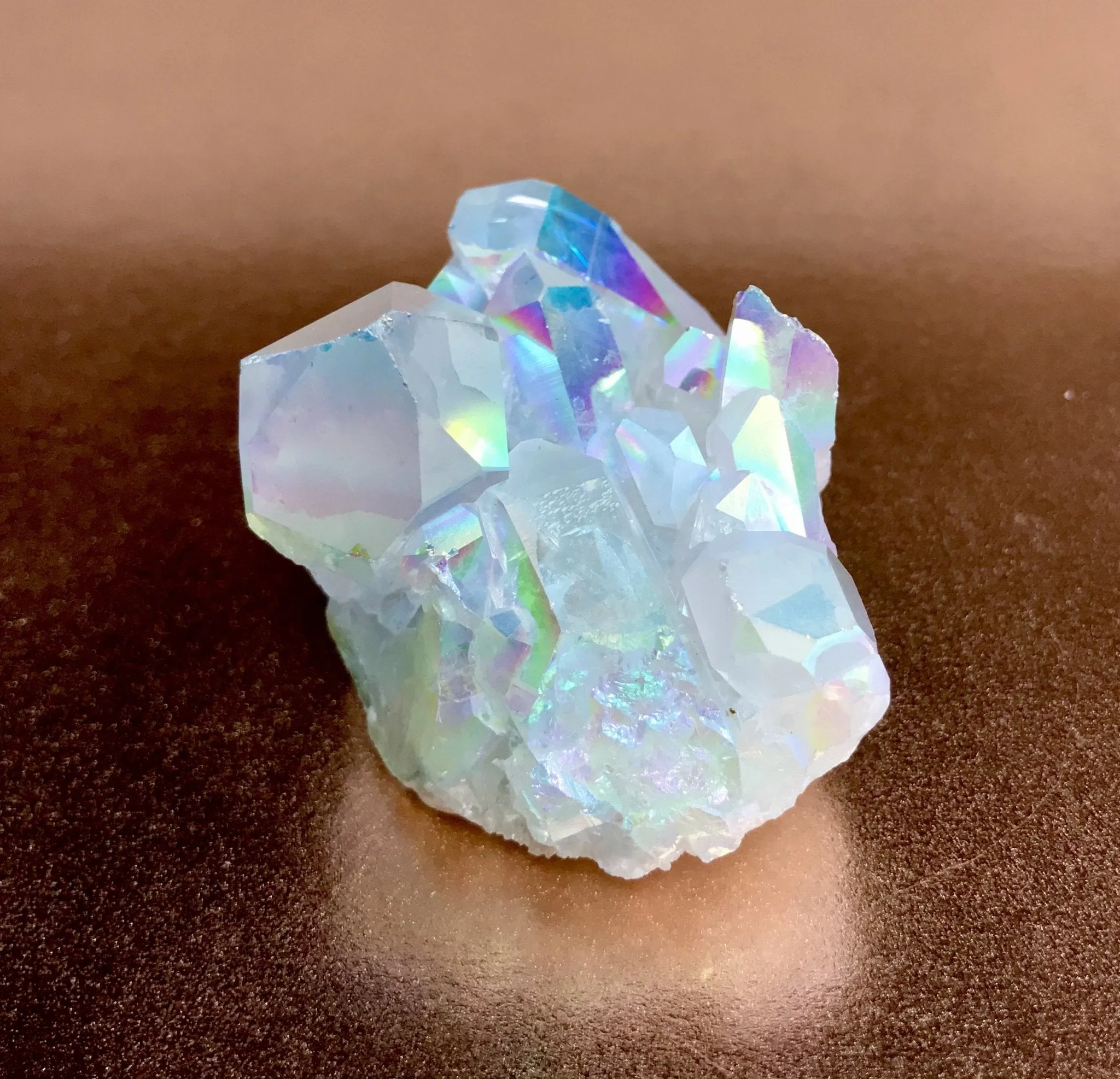 Rainbow Quartz Crystal Cluster