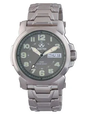 Reactor Mens Atom - Smoke Gray Dial - Stainless Steel - Luminous - Day Date