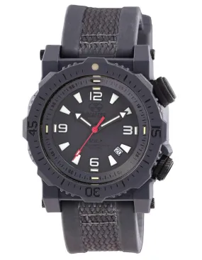 Reactor Mens Titan Watch - Nitromoid Case - Stealth Gray - Never Dark - Strap