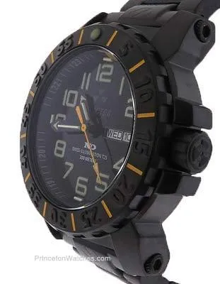 Reactor Mens Trident 2 - Black Steel - Yellow Accents - NeverDark - 200m