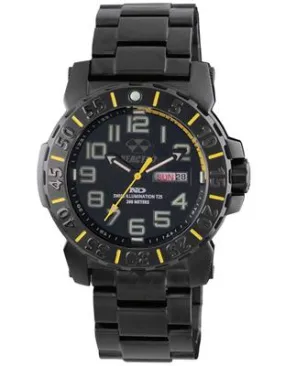 Reactor Mens Trident 2 - Black Steel - Yellow Accents - NeverDark - 200m