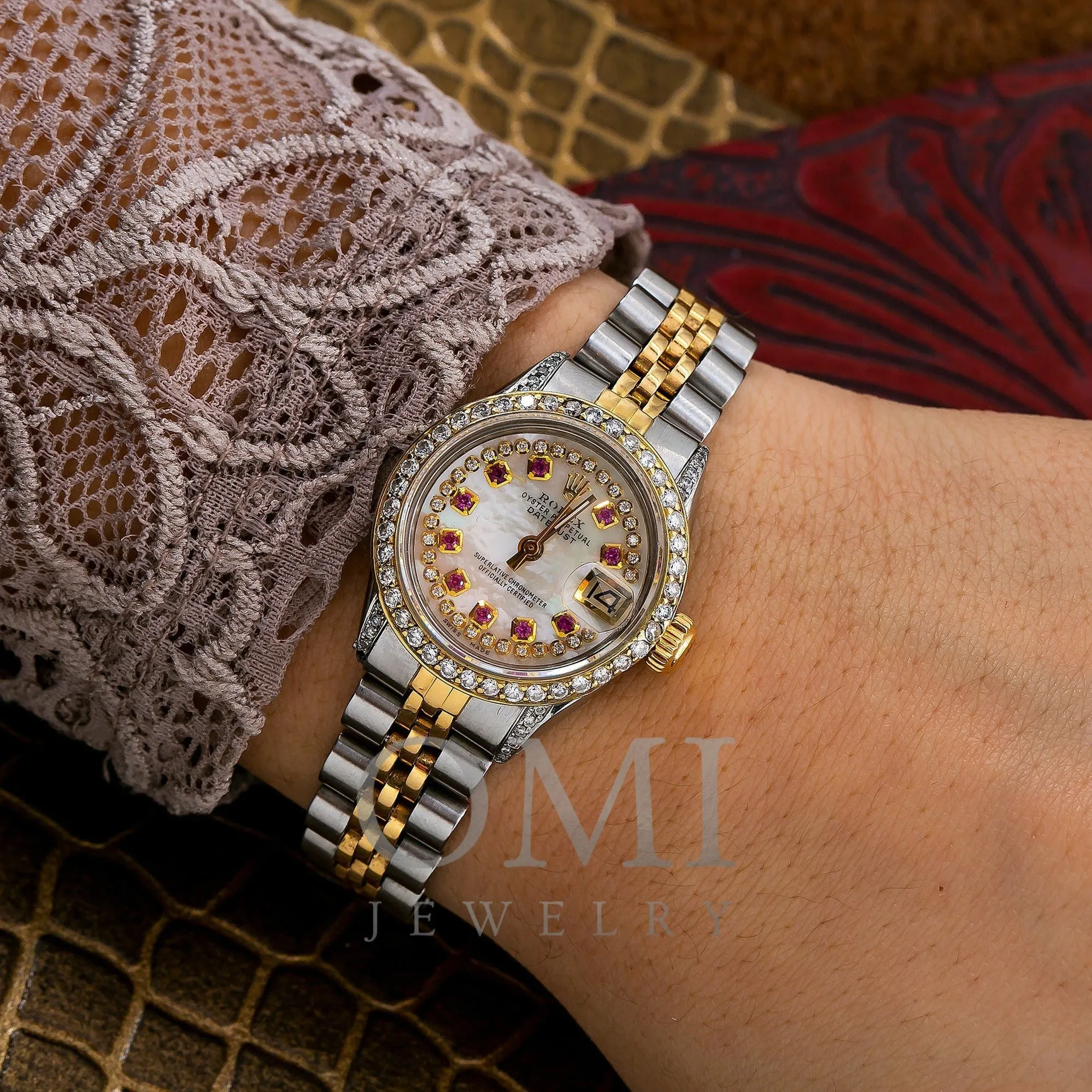 Rolex Datejust 26MM White Diamond Dial With Two Tone Jubilee Bracelet