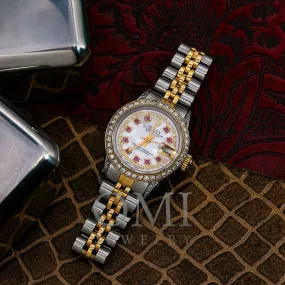 Rolex Datejust 26MM White Diamond Dial With Two Tone Jubilee Bracelet