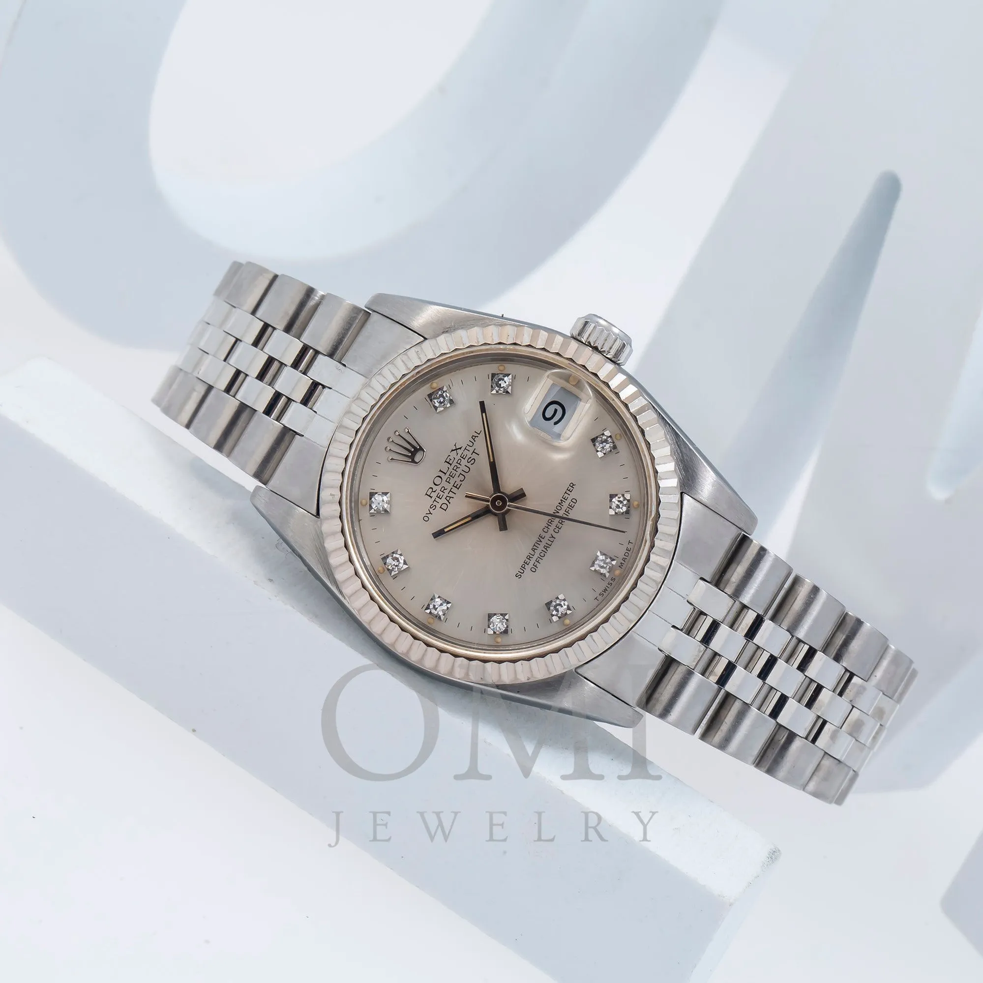 Rolex Datejust 68274 31MM Silver Diamond Dial With Jubilee Bracelet