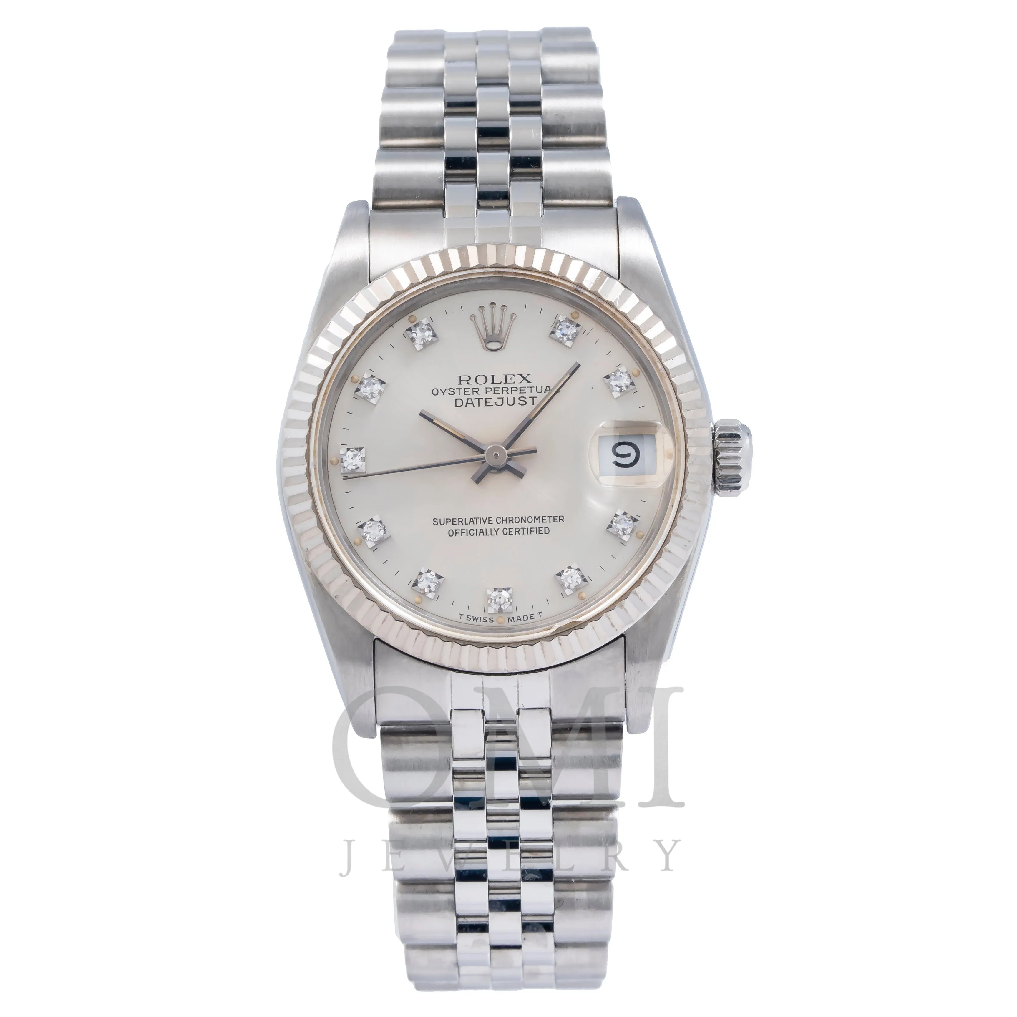 Rolex Datejust 68274 31MM Silver Diamond Dial With Jubilee Bracelet