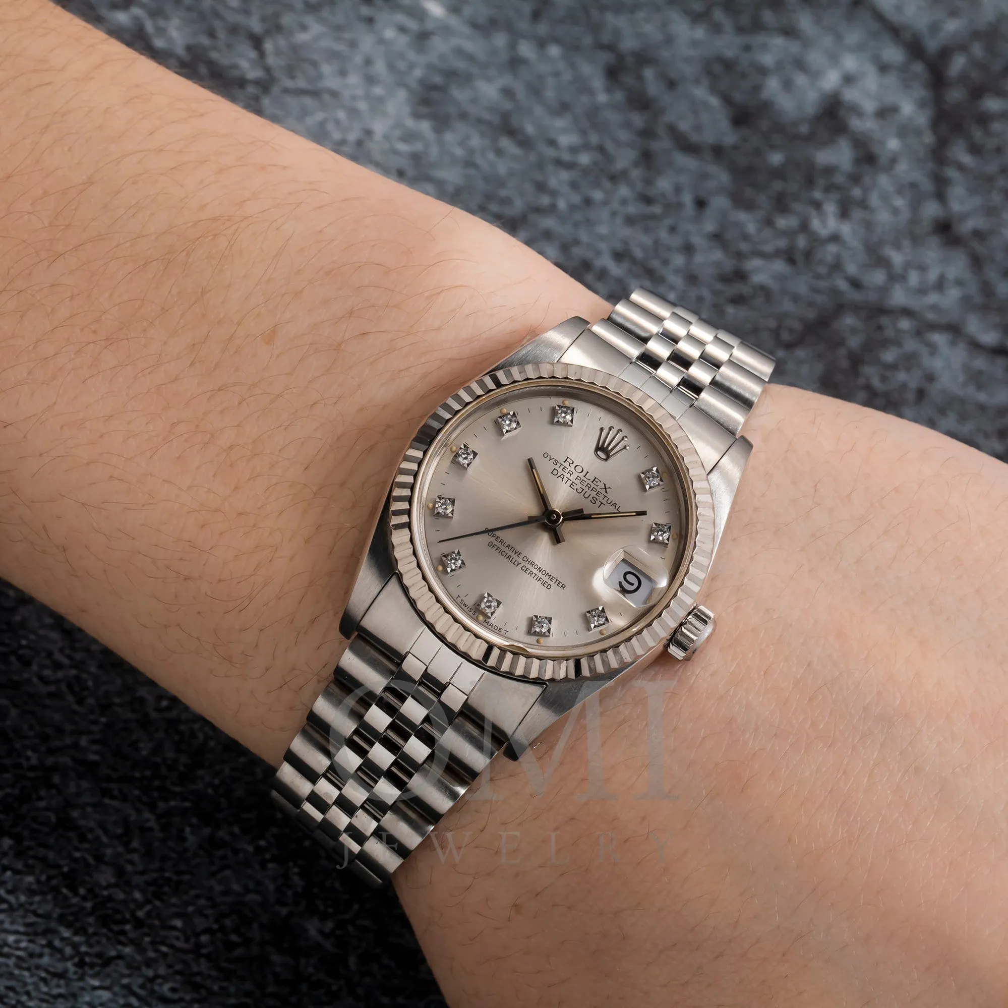 Rolex Datejust 68274 31MM Silver Diamond Dial With Jubilee Bracelet