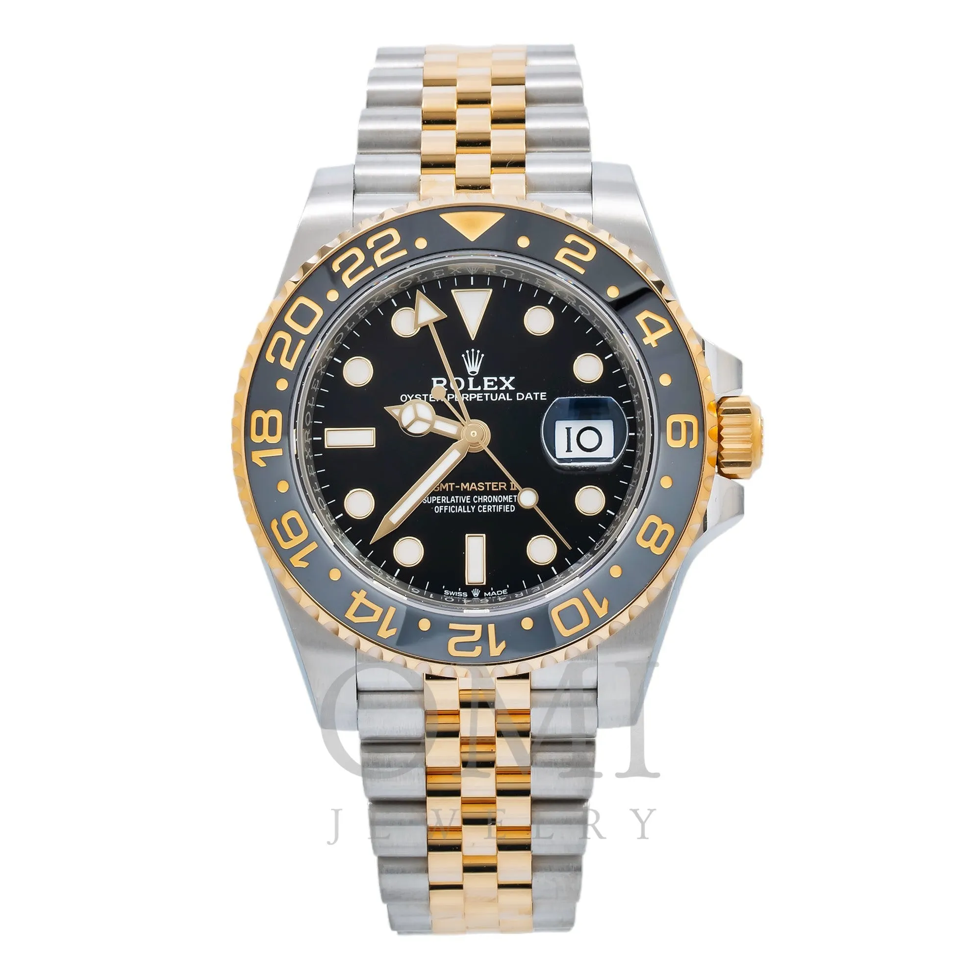 Rolex GMT-Master II 126713GRNR 40MM Black Dial With Two Tone Jubilee Bracelet