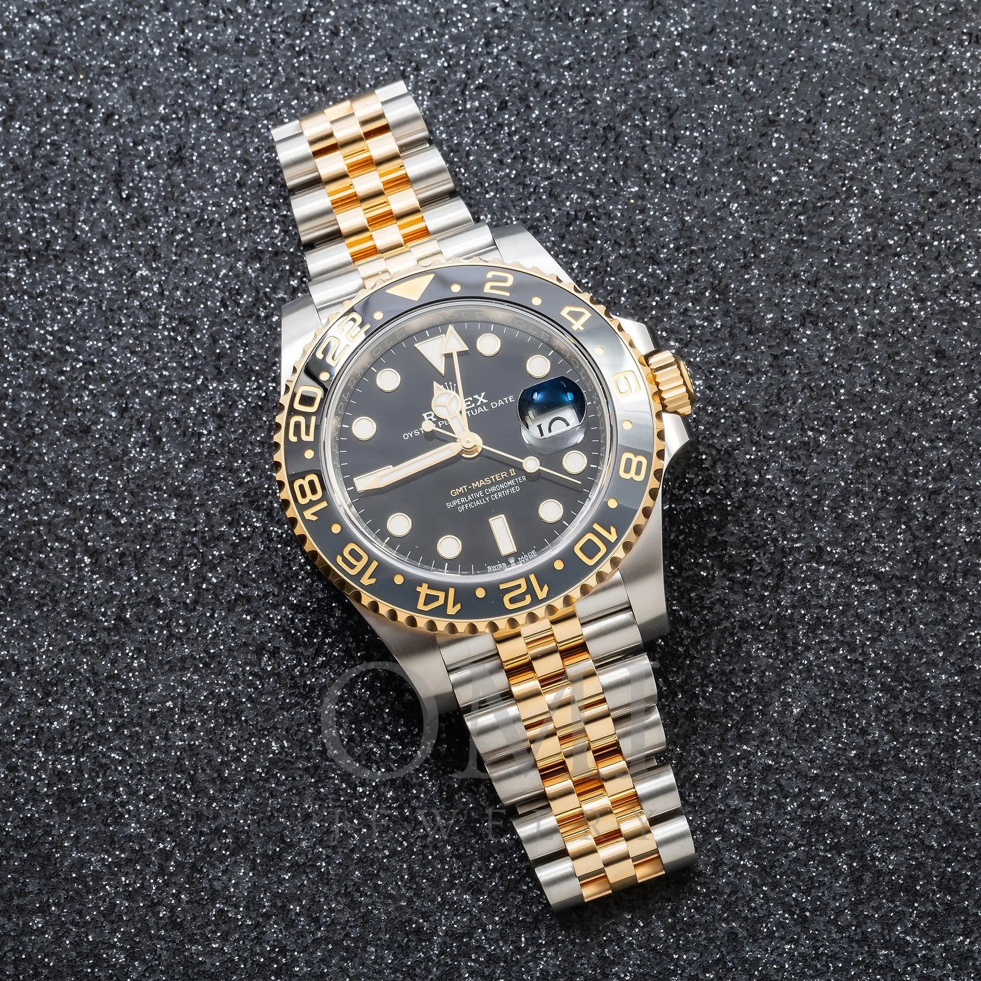 Rolex GMT-Master II 126713GRNR 40MM Black Dial With Two Tone Jubilee Bracelet