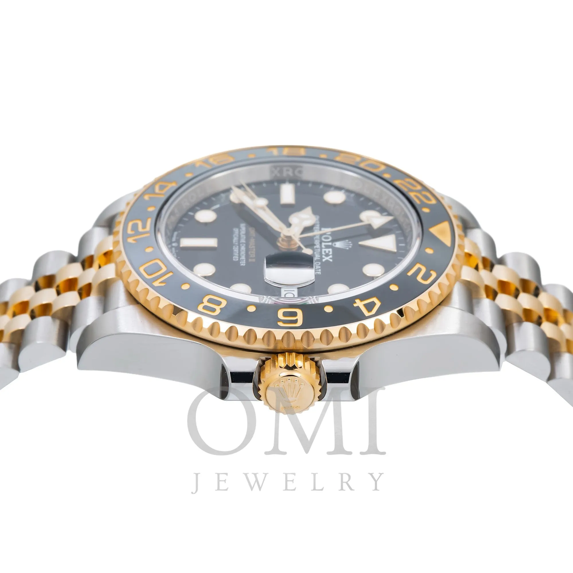 Rolex GMT-Master II 126713GRNR 40MM Black Dial With Two Tone Jubilee Bracelet