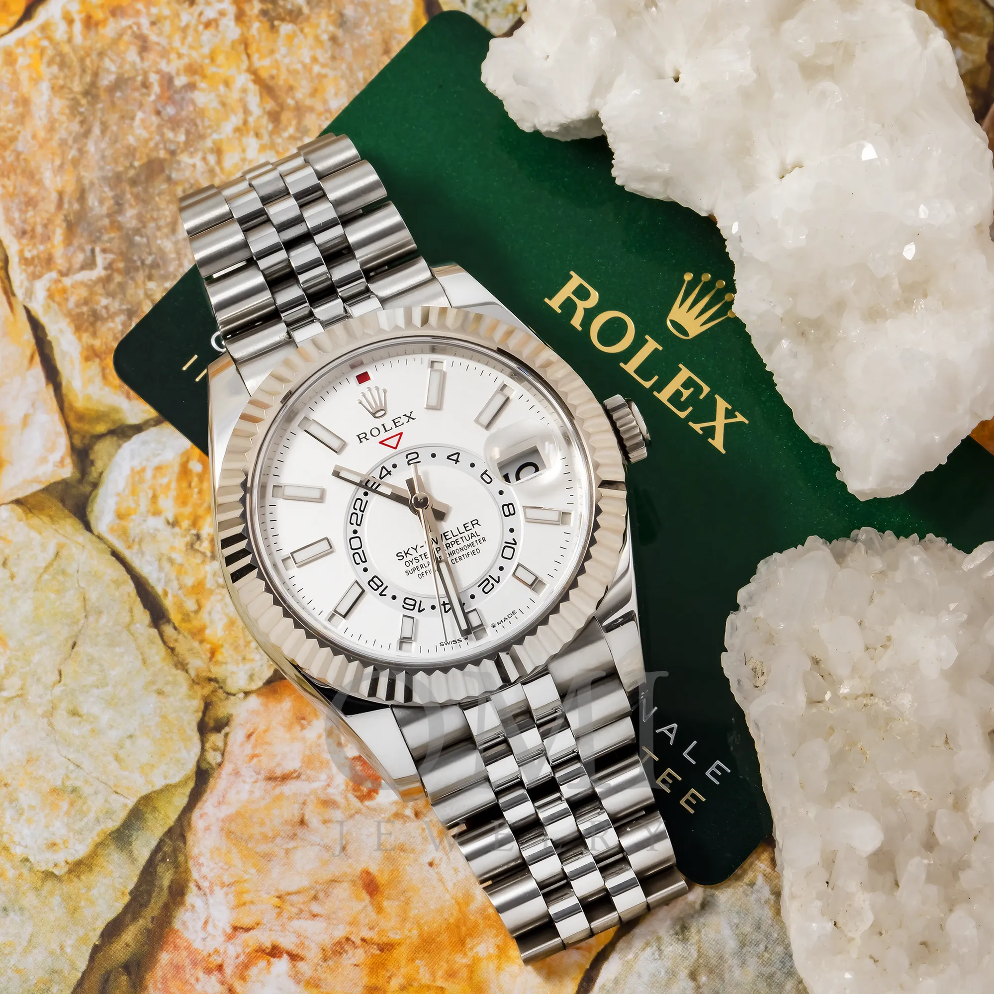 Rolex Oyster Perpetual Sky-Dweller  Automatic Chronometer 336934 42MM White Dial With Stainless Steel Jubilee Bracelet