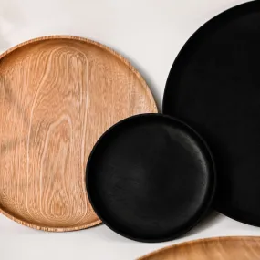 Rosa Morada Wooden Base Platter