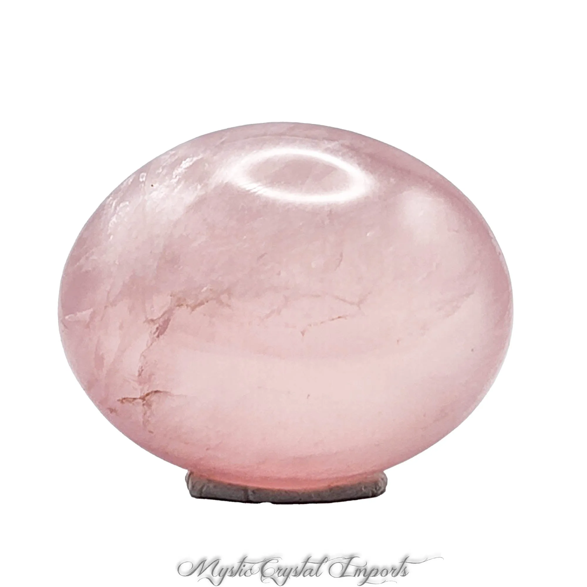 Rose Quartz Palm Stone -Fine Quality