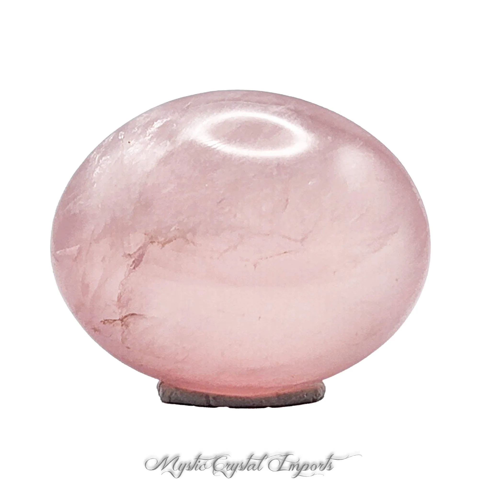 Rose Quartz Palm Stone -Fine Quality