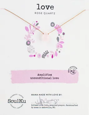 Rose Quartz Soul-Full of Light Necklace for Love