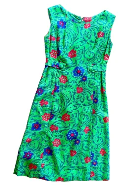 Silk Green Floral Sundress