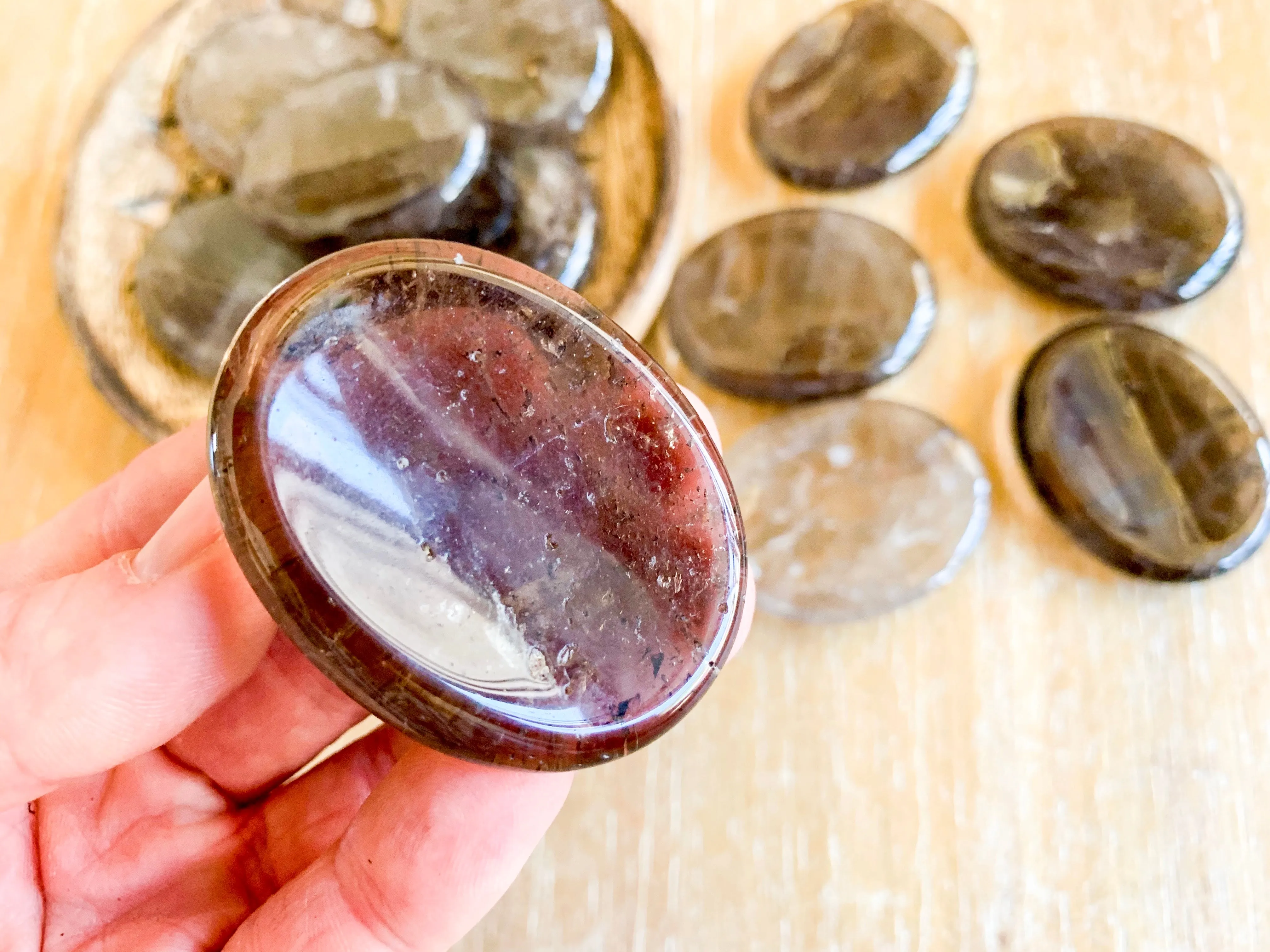 Smoky Quartz Worry Stone