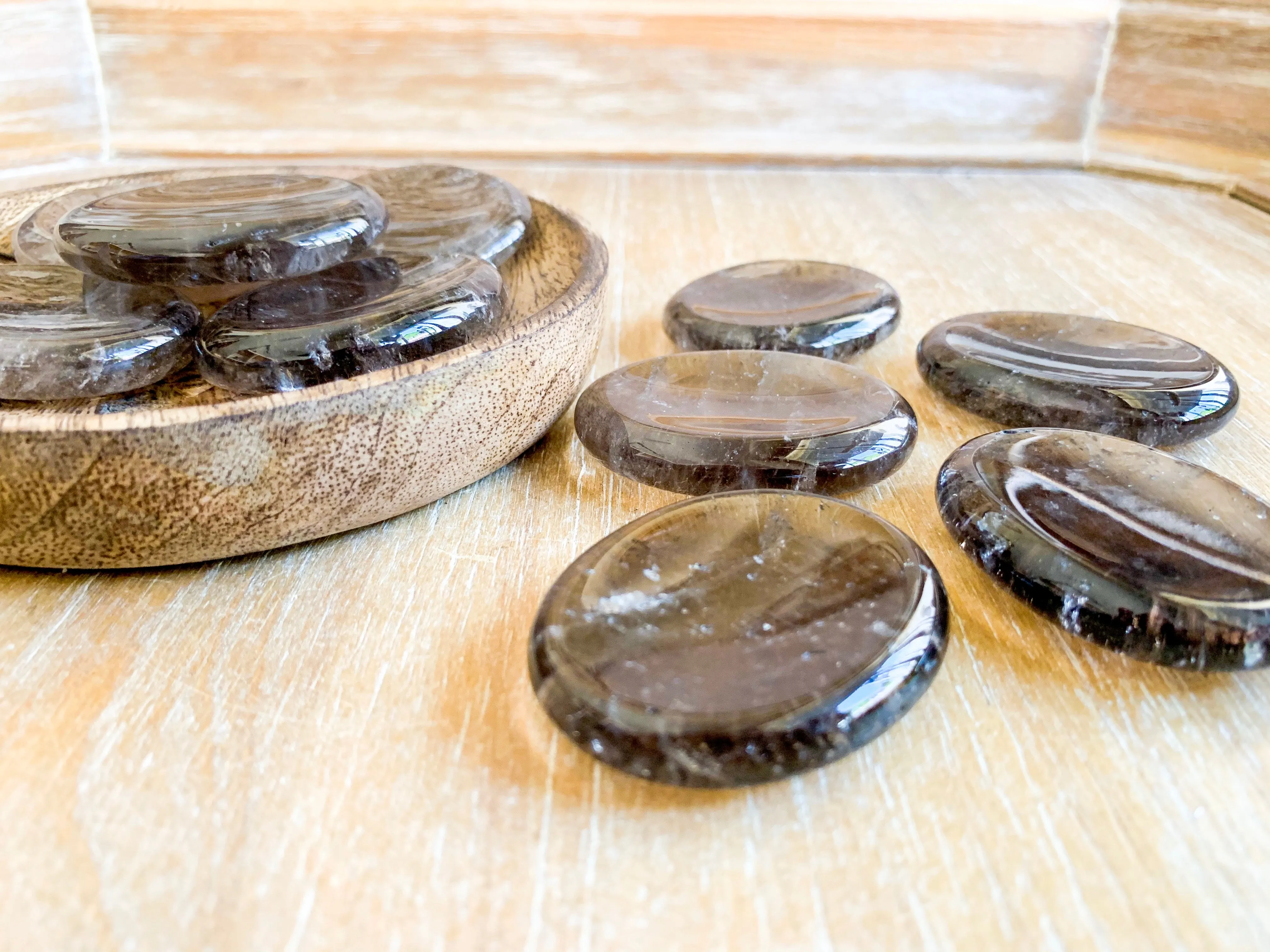 Smoky Quartz Worry Stone