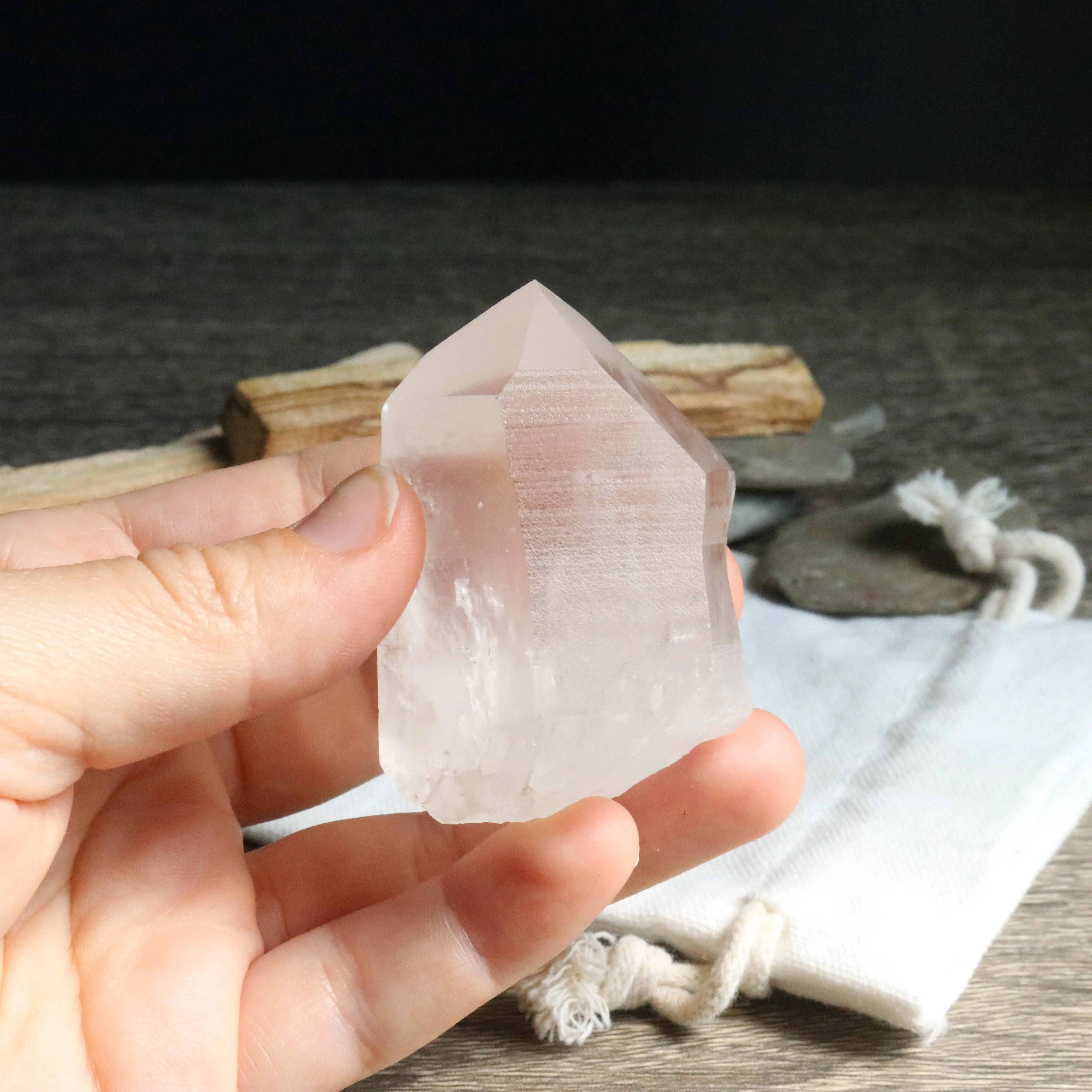 Stunning Energy ~ Natural Lemurian Quartz Point from Brazil