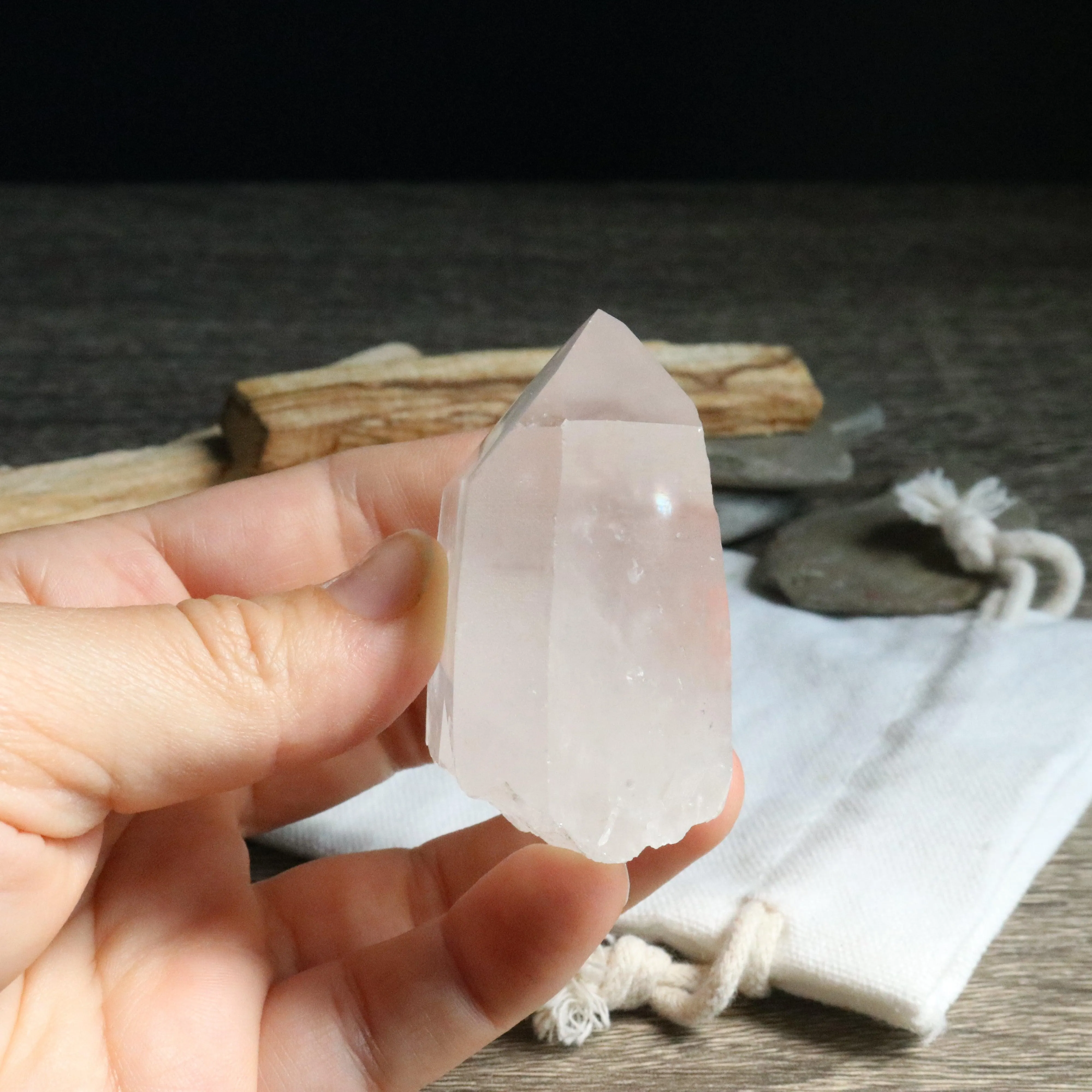 Stunning Energy ~ Natural Lemurian Quartz Point from Brazil