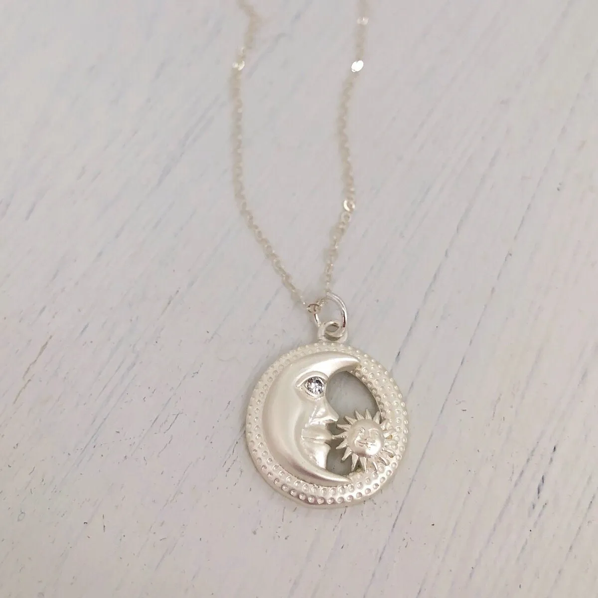 Sun and Moon Pendant Necklace