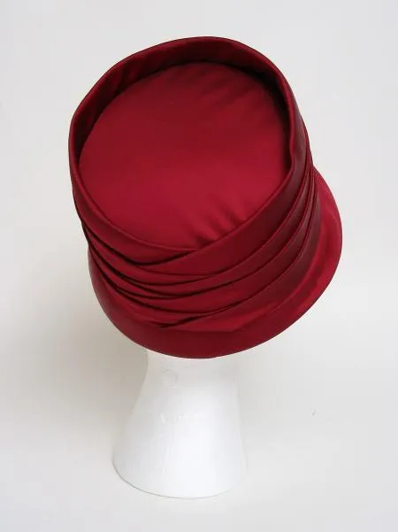 Tall Satin Burgundy Weave