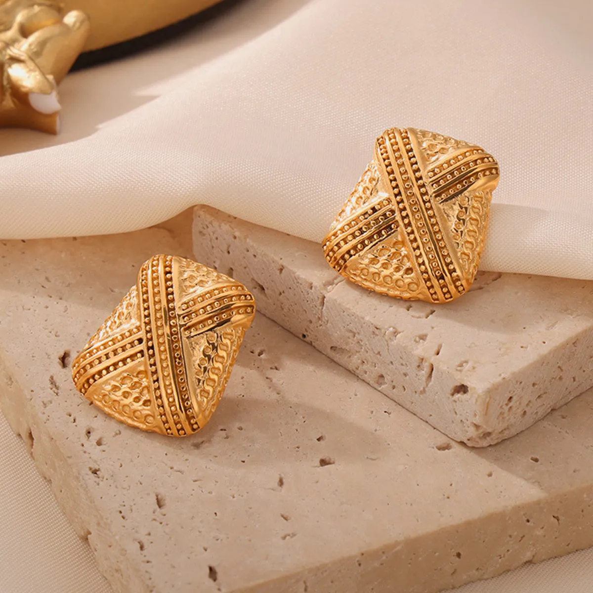 Titanium Steel Geometric Shape Earrings