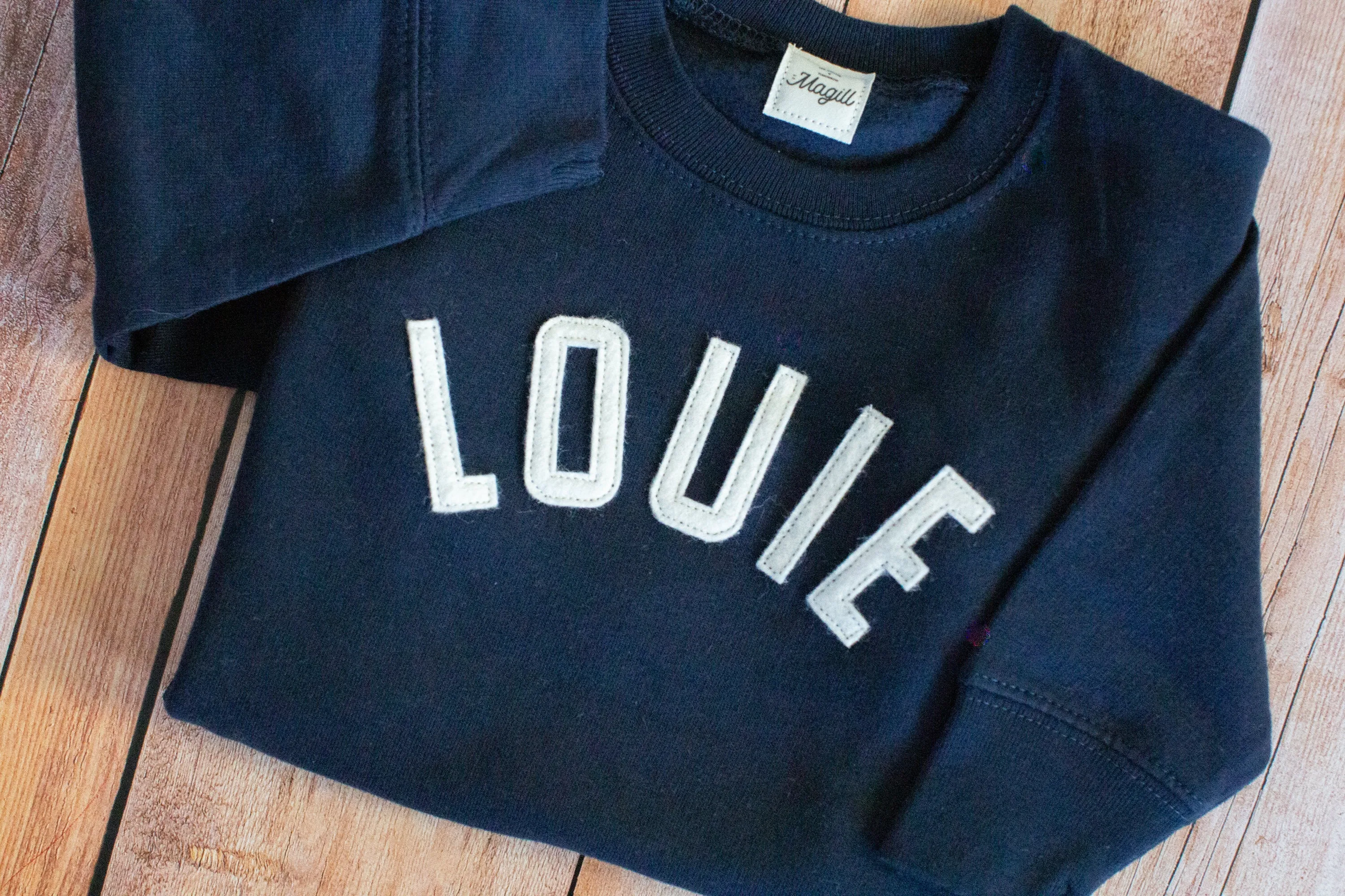 Toddler Stitched Letter Sweatshirt