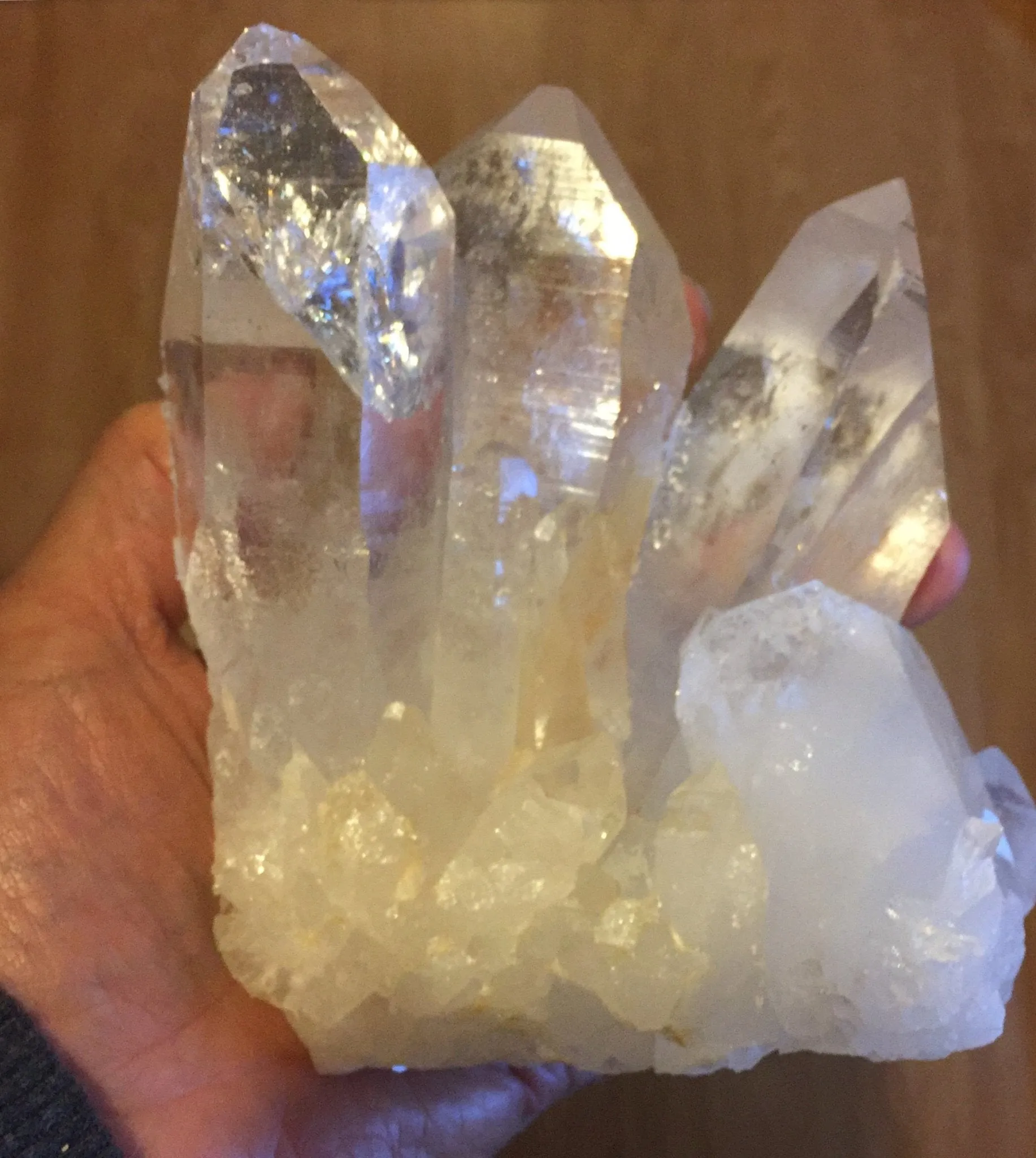 Trio Quartz Crystals Display Specimen