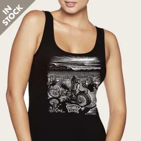 Women's Motorcycle Tank Top "Chopper Beach"