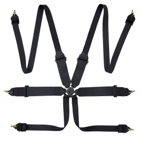 Zamp 6 Point Racing Harness  3"/2" Pull-Up/Pull-In FIA 8853-2016